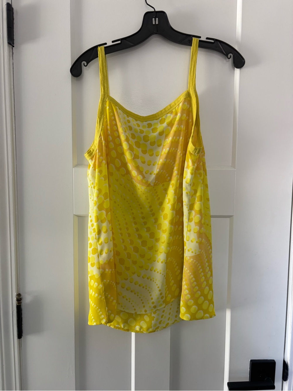 CAbi Yellow Swirl Print Silk Camisole sunbeam 6312 new - Picture 5 of 8